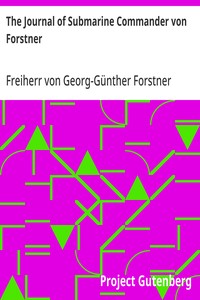 Cover of The Journal of Submarine Commander von Forstner