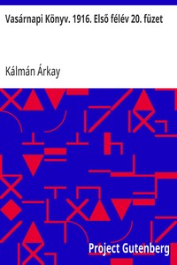 Cover of Vasárnapi Könyv. 1916. Első félév 20. füzet