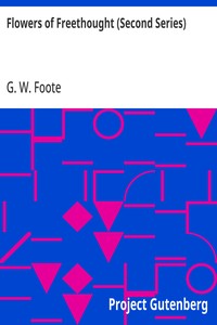 Cover of Flowers of Freethought (Second Series)