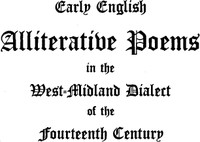 Cover of Early English Alliterative Poems in the West-Midland Dialect of the Fourteenth Century