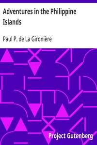 Cover of Adventures in the Philippine Islands