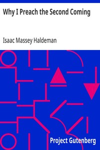 Cover of Why I Preach the Second Coming