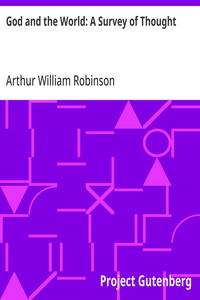 Cover of God and the World: A Survey of Thought