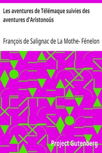 Cover of Les aventures de Télémaque suivies des aventures d'Aristonoüs