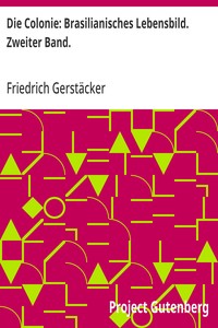 Cover of Die Colonie: Brasilianisches Lebensbild. Zweiter Band.