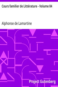Cover of Cours familier de Littérature - Volume 04
