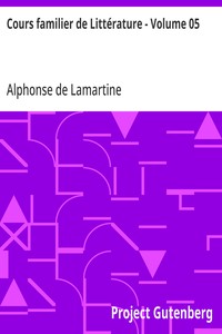 Cover of Cours familier de Littérature - Volume 05