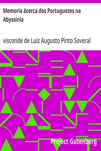 Cover of Memoria ácerca dos Portuguezes na Abyssinia