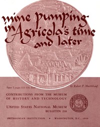 Cover of Mine Pumping in Agricola's Time and Later