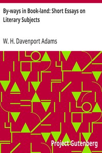 Cover of By-ways in Book-land: Short Essays on Literary Subjects