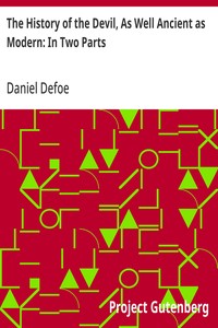 Cover of The History of the Devil, As Well Ancient as Modern: In Two Parts