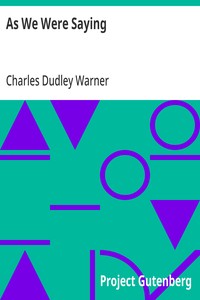 Cover of As We Were Saying