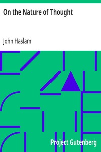 Cover of On the Nature of Thought Or, The act of thinking and its connexion with a perspicuous sentence