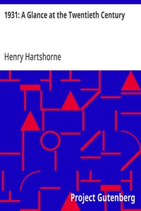 Cover of 1931: A Glance at the Twentieth Century