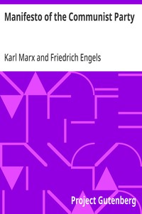 Cover of Manifesto of the Communist Party