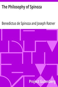 Cover of The Philosophy of Spinoza
