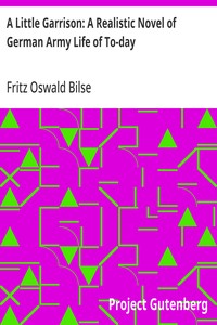 Cover of A Little Garrison: A Realistic Novel of German Army Life of To-day
