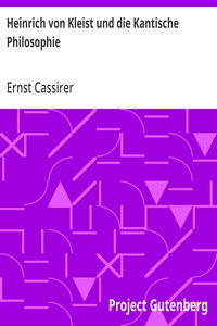 Cover of Heinrich von Kleist und die Kantische Philosophie