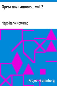 Cover of Opera nova amorosa, vol. 2 Traggedia