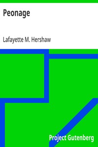 Cover of Peonage