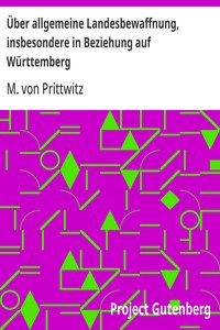 Cover of Über allgemeine Landesbewaffnung, insbesondere in Beziehung auf Württemberg