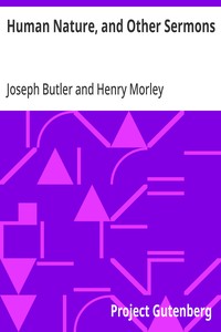 Cover of Human Nature, and Other Sermons