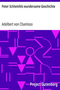 Cover of Peter Schlemihls wundersame Geschichte