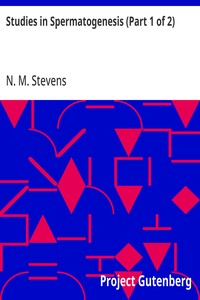 Cover of Studies in Spermatogenesis (Part 1 of 2)
