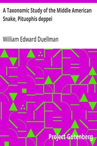 Cover of A Taxonomic Study of the Middle American Snake, Pituophis deppei