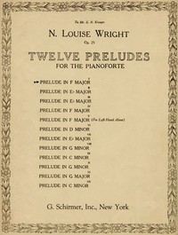 Cover of Twelve Preludes for the Pianoforte Op. 25: I. Prelude in F Major