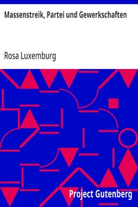 Cover of Massenstreik, Partei und Gewerkschaften