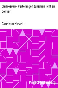 Cover of Chiaroscuro: Vertellingen tusschen licht en donker