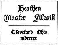 Cover of Heathen Master Filcsik