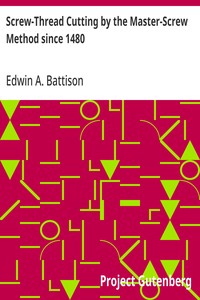 Cover of Screw-Thread Cutting by the Master-Screw Method since 1480