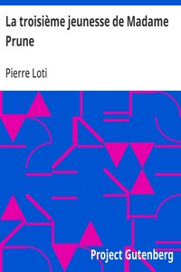 Cover of La troisième jeunesse de Madame Prune