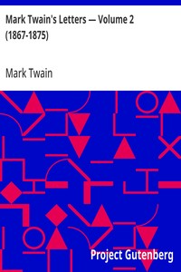Cover of Mark Twain's Letters — Volume 2 (1867-1875)