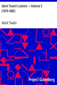 Cover of Mark Twain's Letters — Volume 3 (1876-1885)