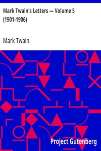 Cover of Mark Twain's Letters — Volume 5 (1901-1906)