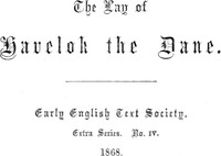 Cover of The Lay of Havelok the Dane