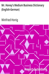 Cover of Mr. Honey's Medium Business Dictionary (English-German)