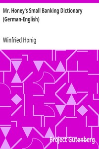 Cover of Mr. Honey's Small Banking Dictionary (German-English)