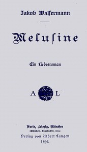 Cover of Melusine: Ein Liebesroman