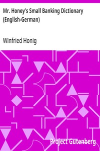 Cover of Mr. Honey's Small Banking Dictionary (English-German)