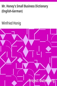 Cover of Mr. Honey's Small Business Dictionary (English-German)