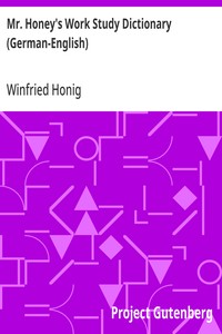 Cover of Mr. Honey's Work Study Dictionary (German-English)