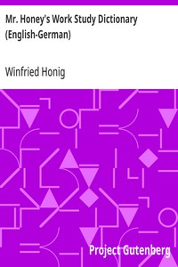 Cover of Mr. Honey's Work Study Dictionary (English-German)
