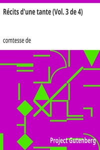 Cover of Récits d'une tante (Vol. 3 de 4) Mémoires de la Comtesse de Boigne, née d'Osmond