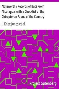 Cover of Noteworthy Records of Bats From Nicaragua, with a Checklist of the Chiropteran Fauna of the Country