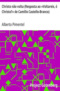 Cover of Christo não volta (Resposta ao «Voltareis, ó Christo?» de Camillo Castello-Branco)