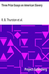 Cover of Three Prize Essays on American Slavery
